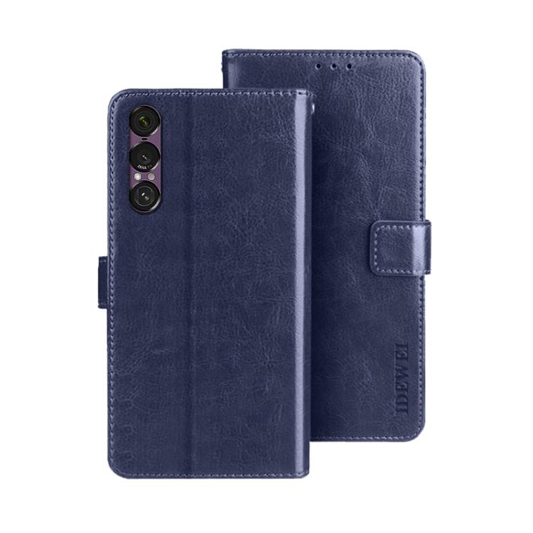 For Sony Xperia 1 VII idewei Crazy Horse Texture Leather Phone Case