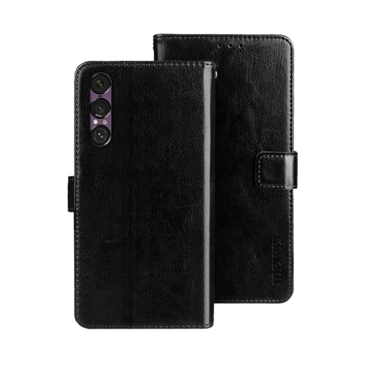 For Sony Xperia 1 VII idewei Crazy Horse Texture Leather Phone Case