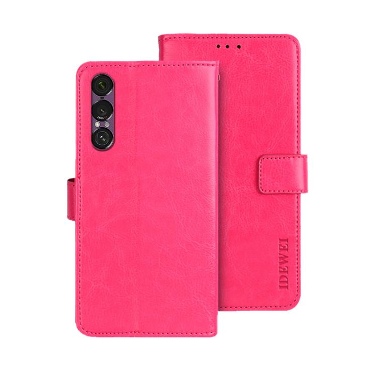 For Sony Xperia 1 VII idewei Crazy Horse Texture Leather Phone Case