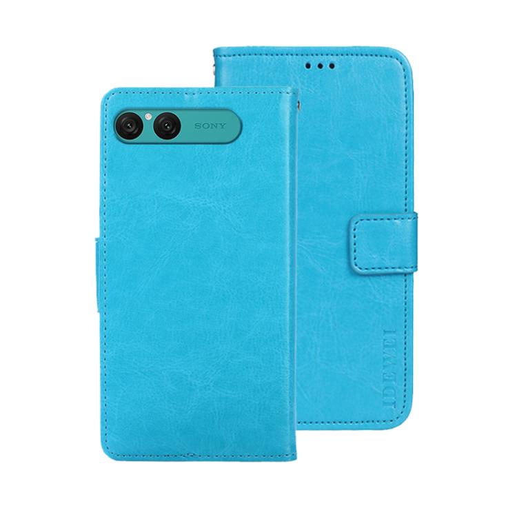 For Sony Xperia 10 VII idewei Crazy Horse Texture Leather Phone Case