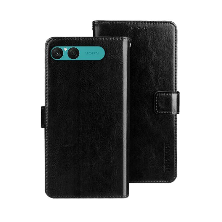 For Sony Xperia 10 VII idewei Crazy Horse Texture Leather Phone Case