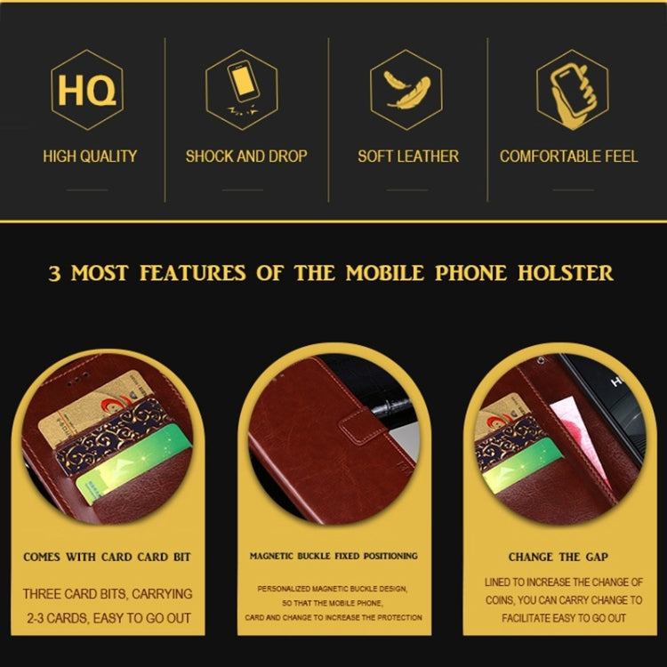 For Sony Xperia 1 VI idewei Crazy Horse Texture Leather Phone Case