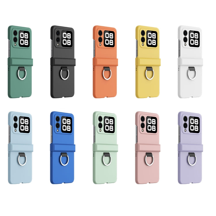 For Huawei nova Flip Ultra-thin Skin Feel Ring Phone Case with Hinge
