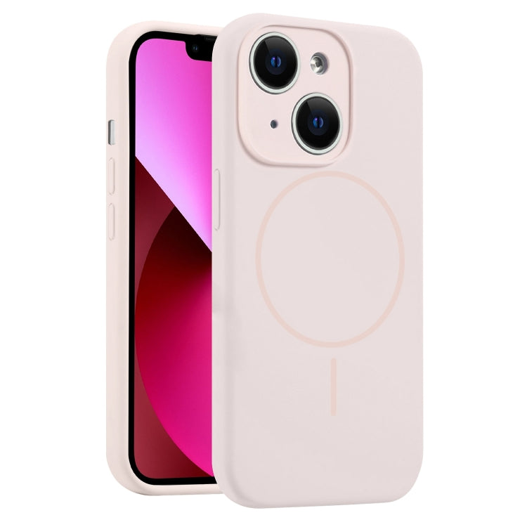 For iPhone 13 Fine Hole Liquid Silicone MagSafe Phone Case