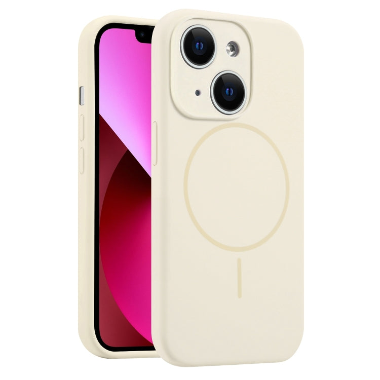 For iPhone 13 Fine Hole Liquid Silicone MagSafe Phone Case