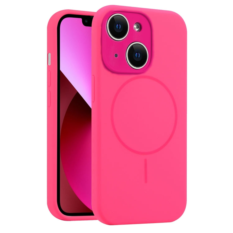 For iPhone 13 Fine Hole Liquid Silicone MagSafe Phone Case