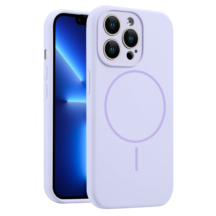 For iPhone 13 Pro Fine Hole Liquid Silicone MagSafe Phone Case