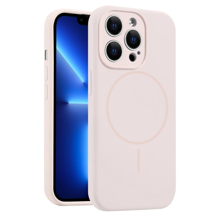 For iPhone 13 Pro Fine Hole Liquid Silicone MagSafe Phone Case