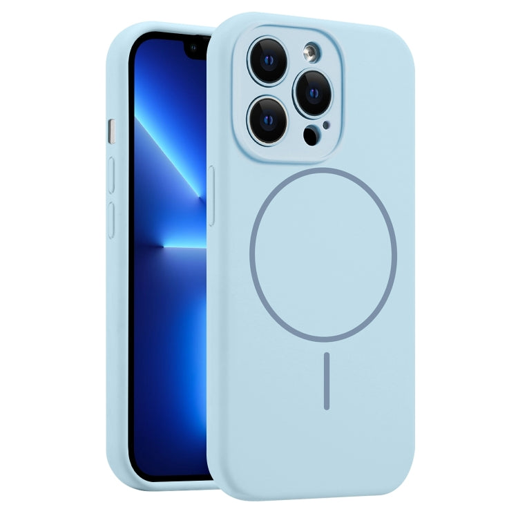 For iPhone 13 Pro Fine Hole Liquid Silicone MagSafe Phone Case