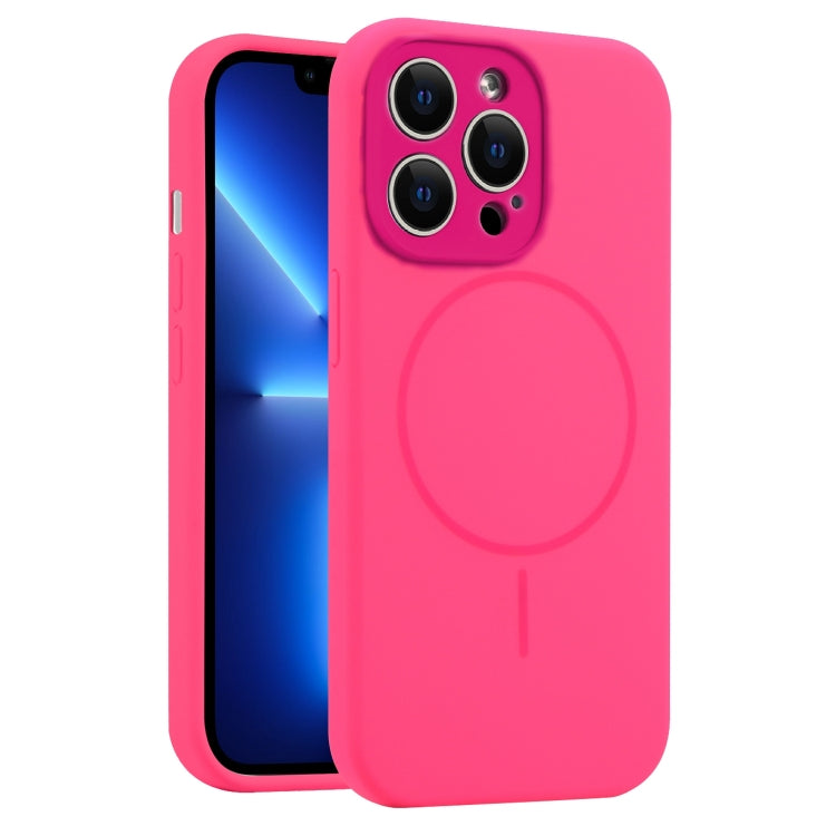 For iPhone 13 Pro Fine Hole Liquid Silicone MagSafe Phone Case