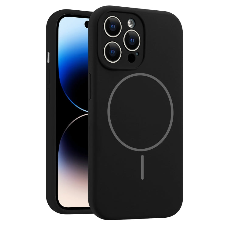 For iPhone 14 Pro Fine Hole Liquid Silicone MagSafe Phone Case