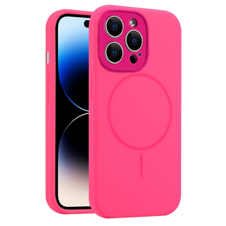 For iPhone 14 Pro Fine Hole Liquid Silicone MagSafe Phone Case
