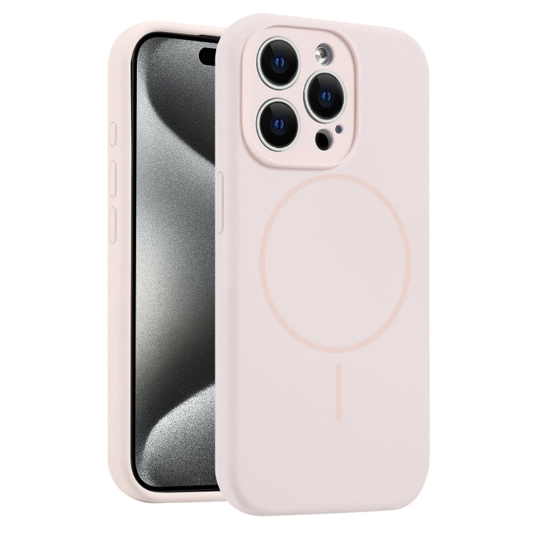 For iPhone 15 Pro Fine Hole Liquid Silicone MagSafe Phone Case