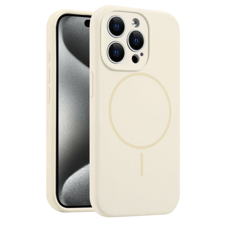 For iPhone 15 Pro Fine Hole Liquid Silicone MagSafe Phone Case