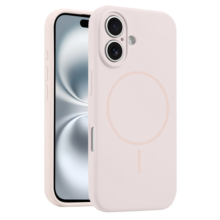 For iPhone 16 Plus Fine Hole Liquid Silicone MagSafe Phone Case