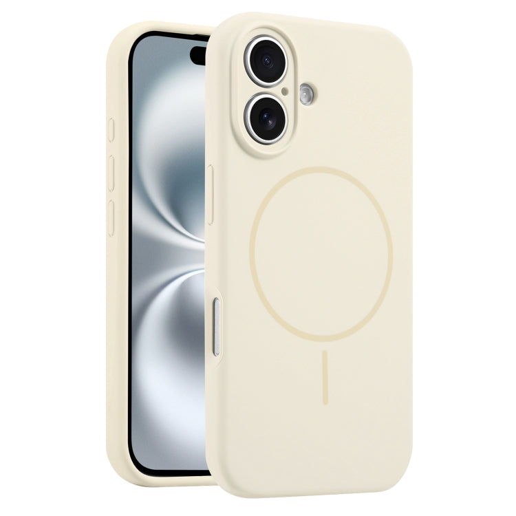 For iPhone 16 Plus Fine Hole Liquid Silicone MagSafe Phone Case