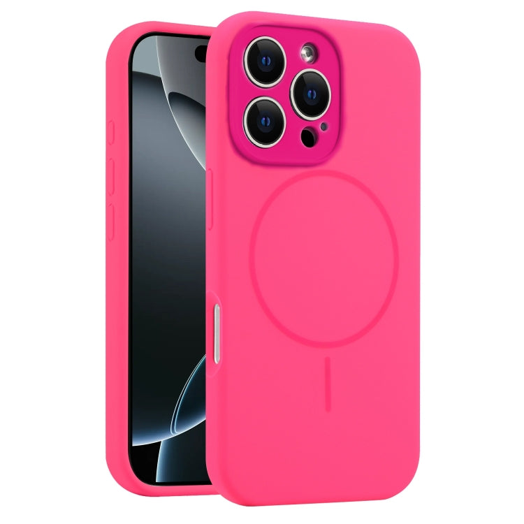 For iPhone 16 Pro Fine Hole Liquid Silicone MagSafe Phone Case