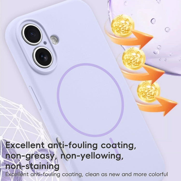 For iPhone 14 Plus Fine Hole Liquid Silicone MagSafe Phone Case