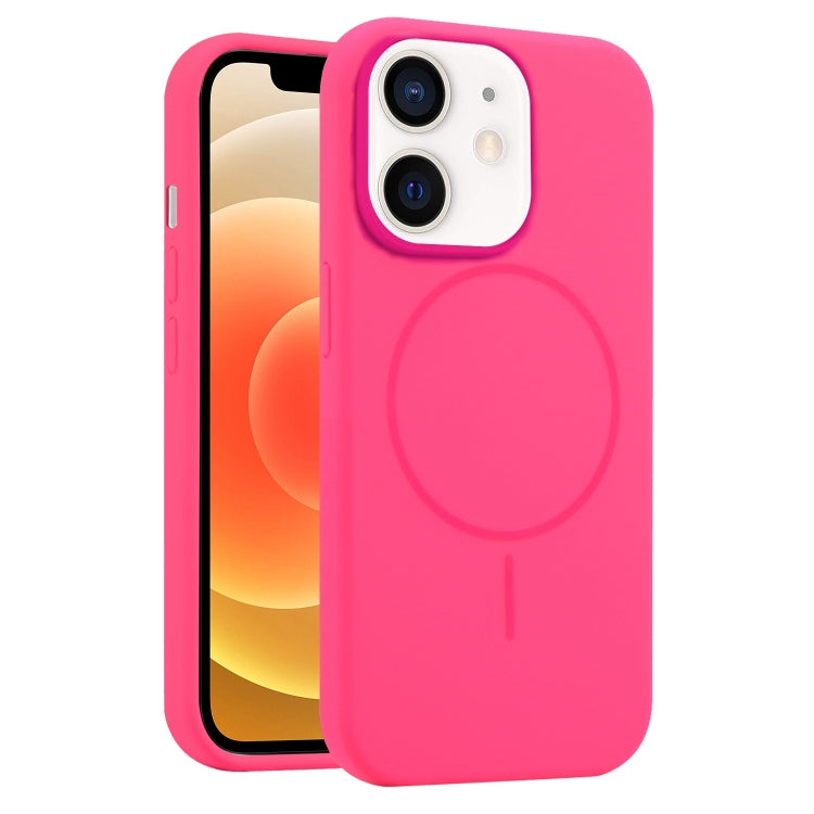 For iPhone 12 Liquid Silicone MagSafe Phone Case