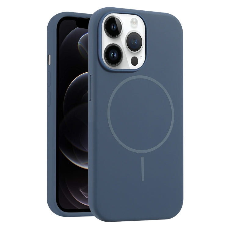 For iPhone 12 Pro Liquid Silicone MagSafe Phone Case