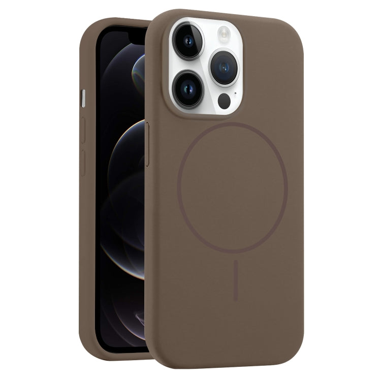 For iPhone 12 Pro Liquid Silicone MagSafe Phone Case