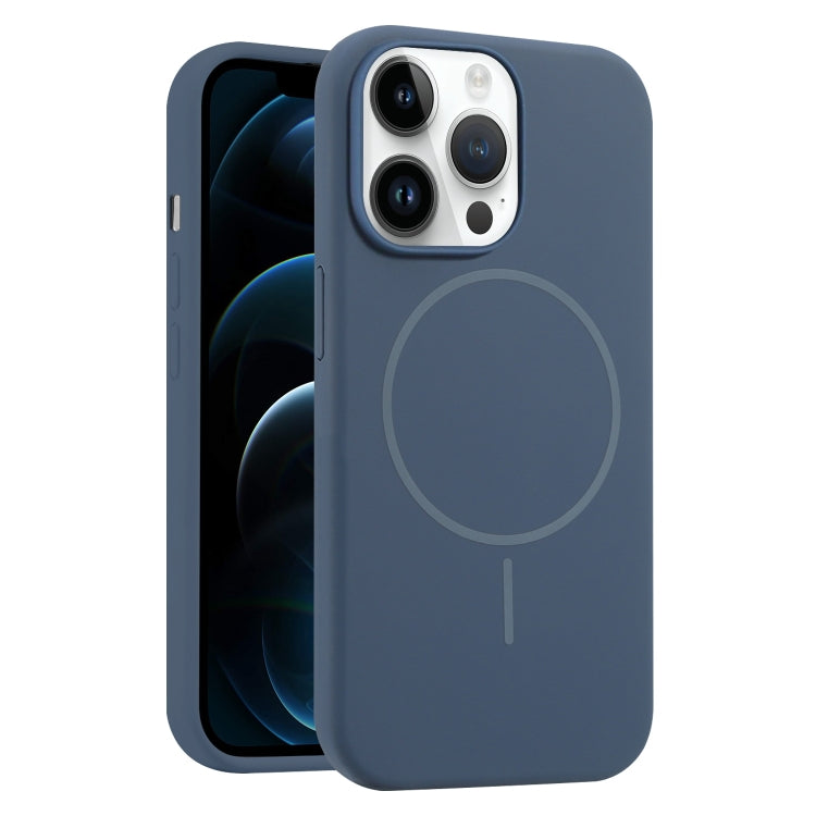 For iPhone 12 Pro Max Liquid Silicone MagSafe Phone Case