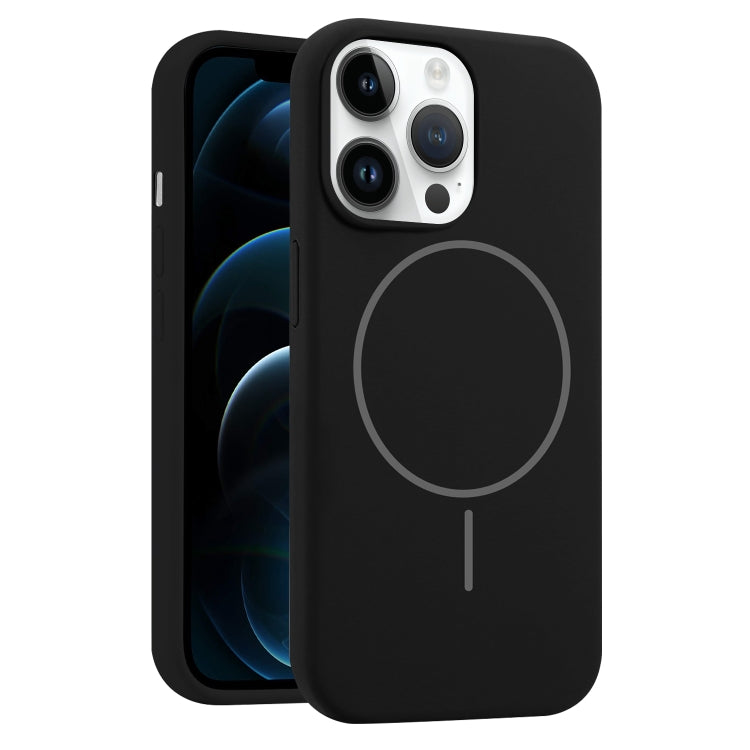 For iPhone 12 Pro Max Liquid Silicone MagSafe Phone Case