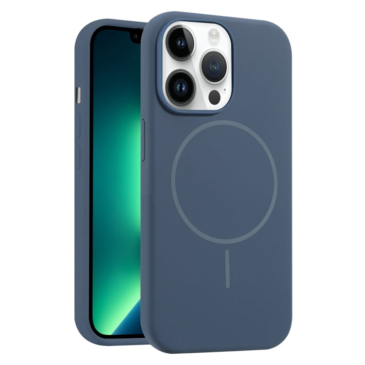For iPhone 13 Pro Max Liquid Silicone MagSafe Phone Case