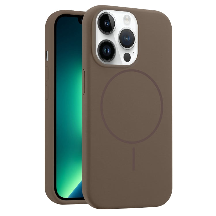 For iPhone 13 Pro Max Liquid Silicone MagSafe Phone Case