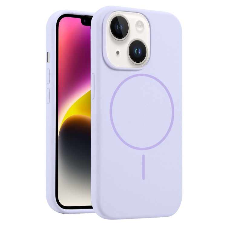 For iPhone 14 Liquid Silicone MagSafe Phone Case