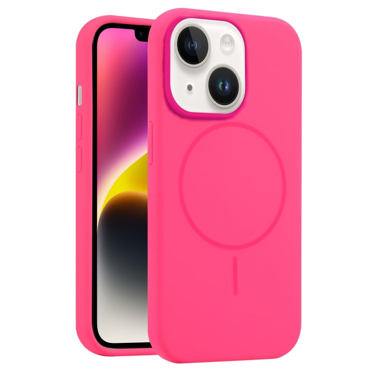 For iPhone 14 Plus Liquid Silicone MagSafe Phone Case