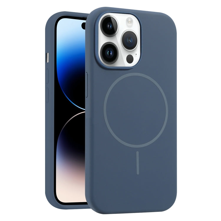 For iPhone 14 Pro Max Liquid Silicone MagSafe Phone Case