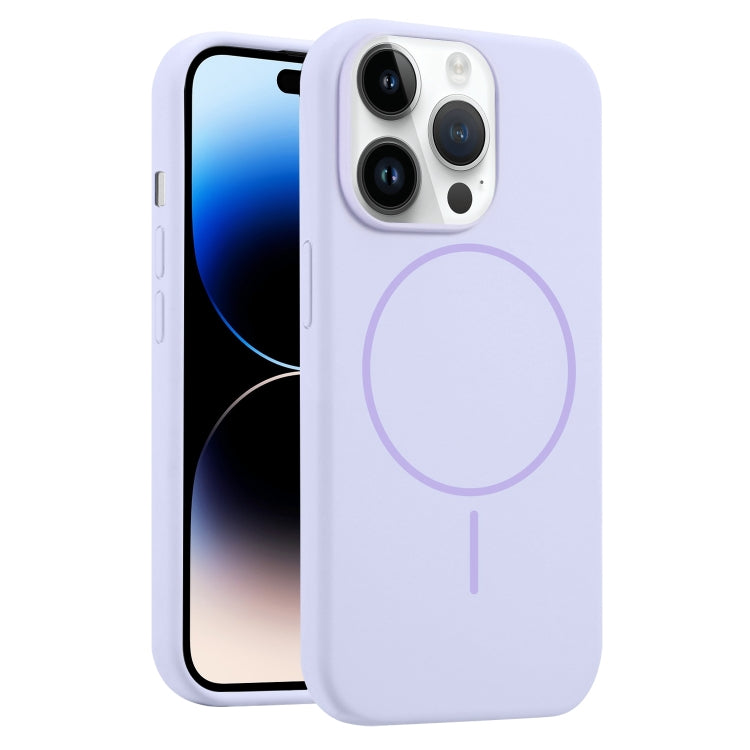 For iPhone 14 Pro Max Liquid Silicone MagSafe Phone Case
