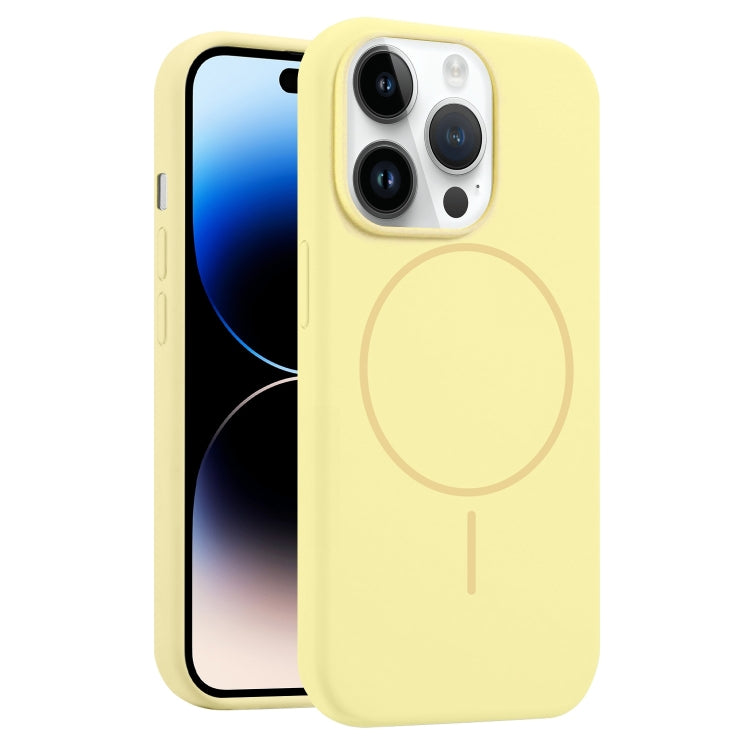 For iPhone 14 Pro Max Liquid Silicone MagSafe Phone Case