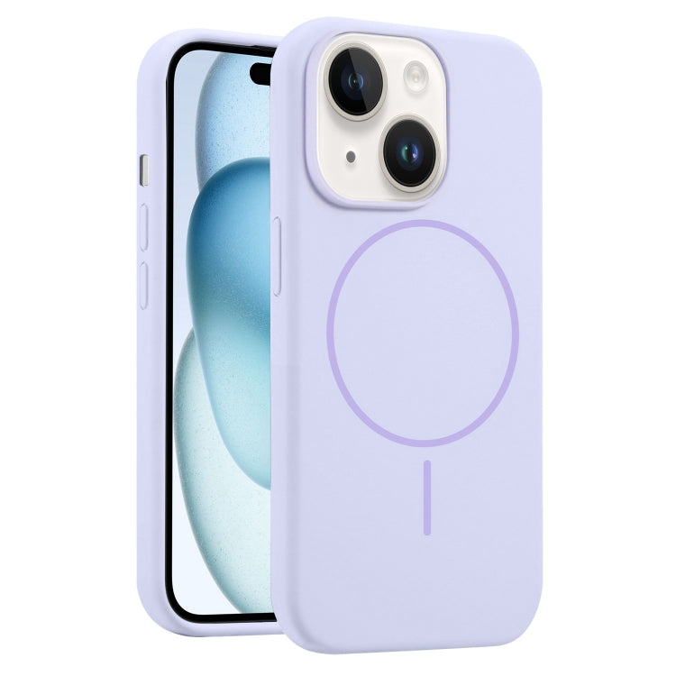 For iPhone 15 Liquid Silicone MagSafe Phone Case