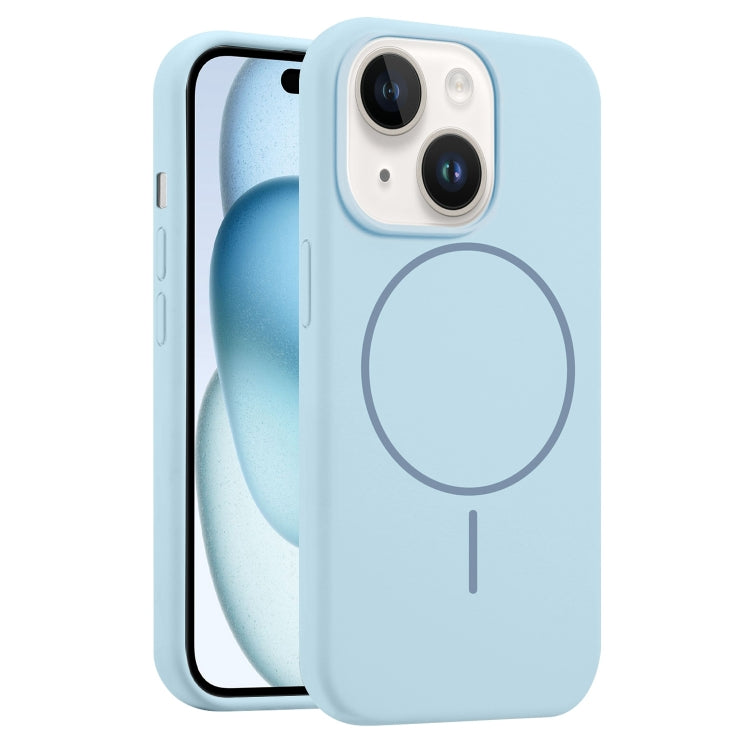 For iPhone 15 Liquid Silicone MagSafe Phone Case