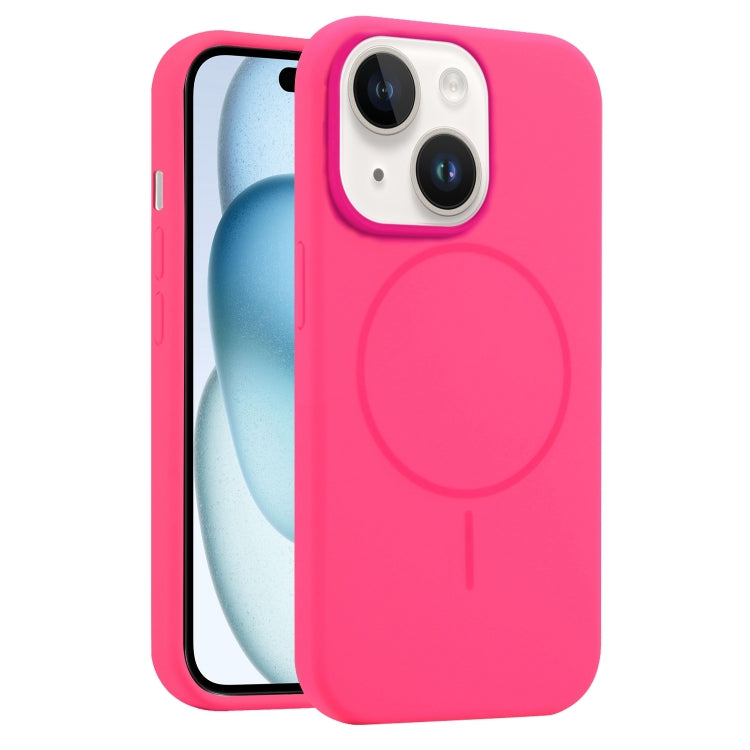 For iPhone 15 Liquid Silicone MagSafe Phone Case