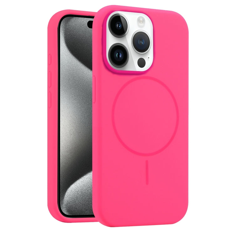 For iPhone 15 Pro Max Liquid Silicone MagSafe Phone Case