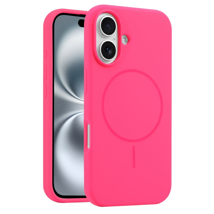 For iPhone 16 Liquid Silicone MagSafe Phone Case