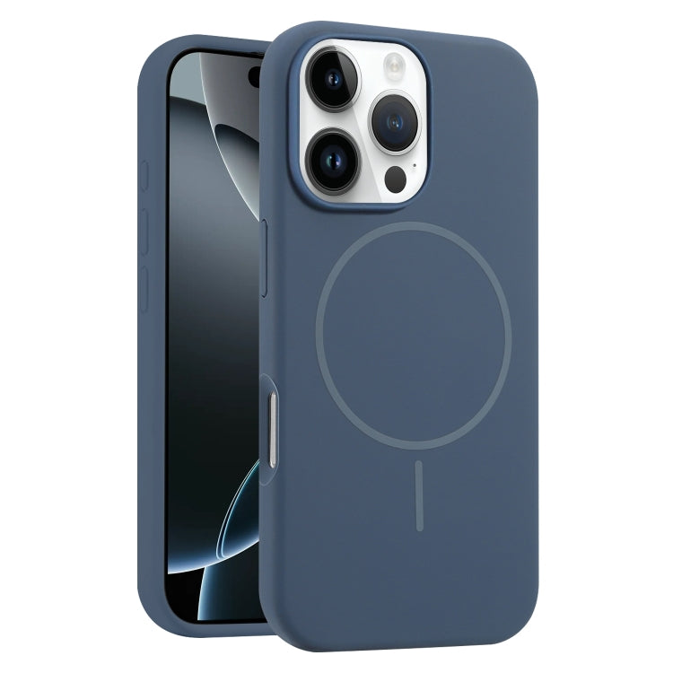 For iPhone 16 Pro Max Liquid Silicone MagSafe Phone Case