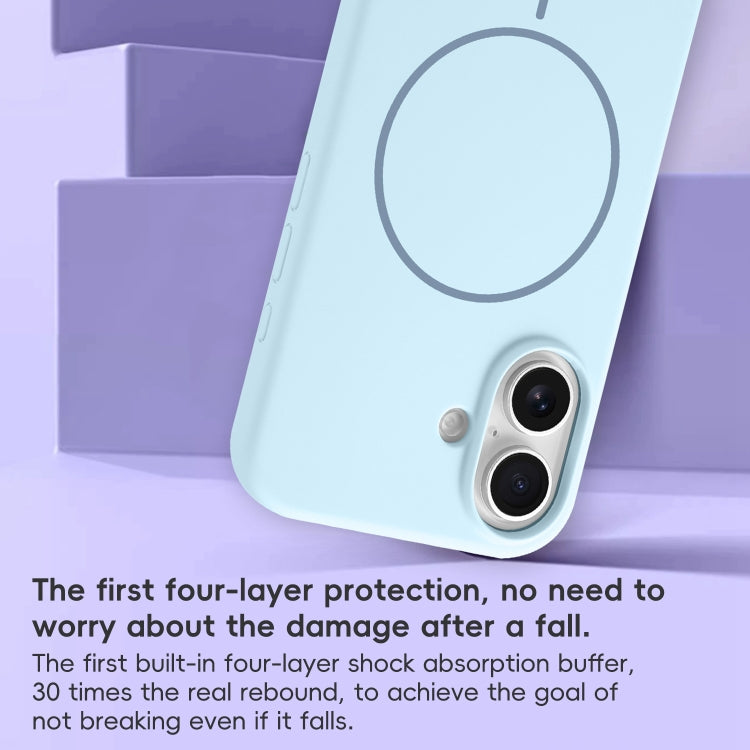 For iPhone 14 Plus Liquid Silicone MagSafe Phone Case