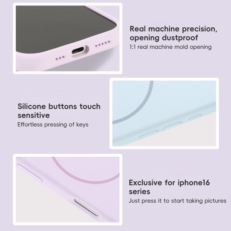 For iPhone 14 Plus Liquid Silicone MagSafe Phone Case