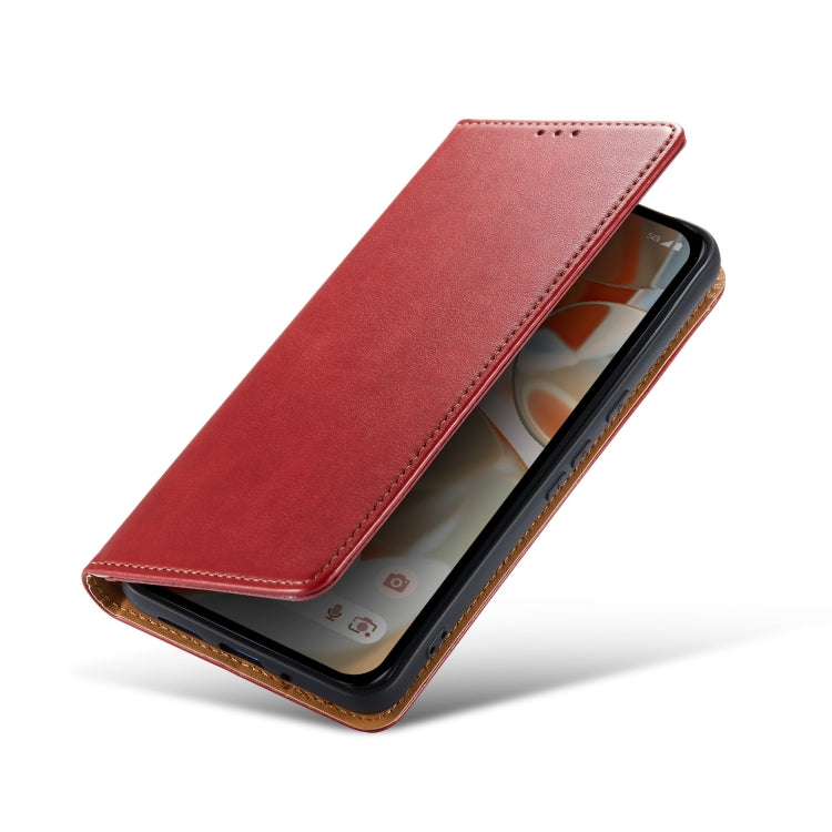 For Google Pixel 9 / 9 Pro Fierre Shann PU Genuine Leather Texture Phone Case
