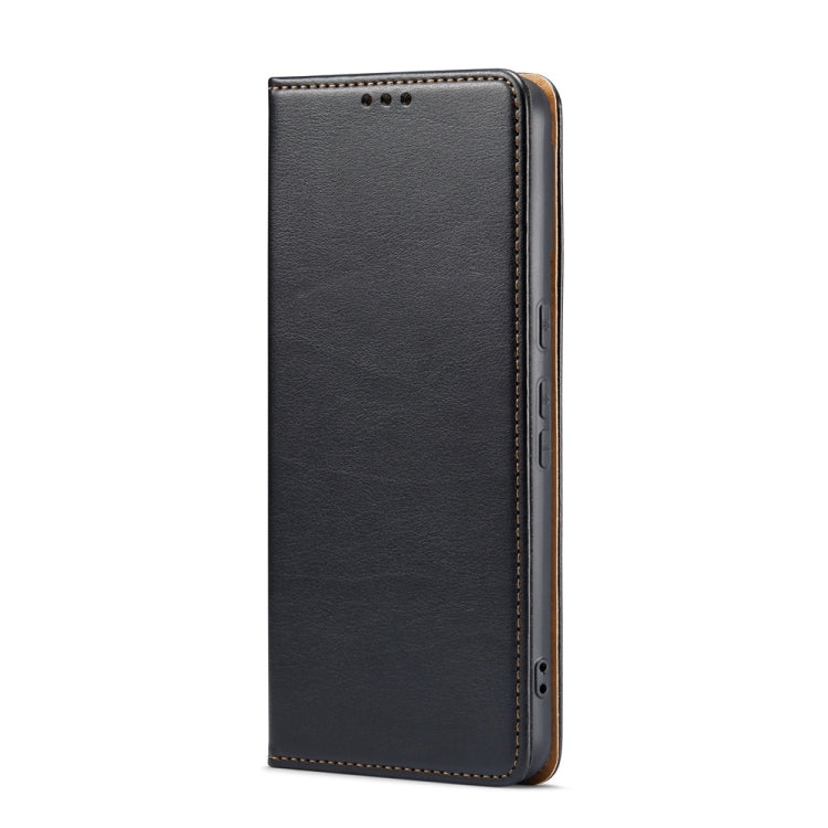 For Google Pixel 9 / 9 Pro Fierre Shann PU Genuine Leather Texture Phone Case