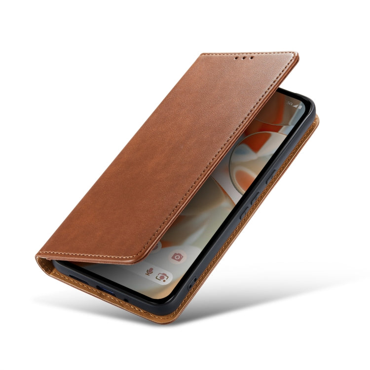 For Google Pixel 9 Pro XL Fierre Shann PU Genuine Leather Texture Phone Case