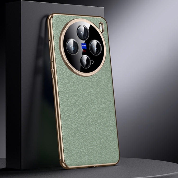 For vivo X200 Pro mini Genuine Leather PC Phone Case