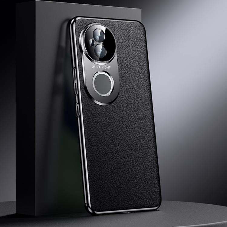 For vivo S20 Genuine Leather PC Phone Case