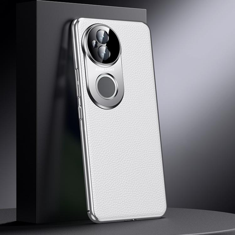 For vivo S20 Genuine Leather PC Phone Case