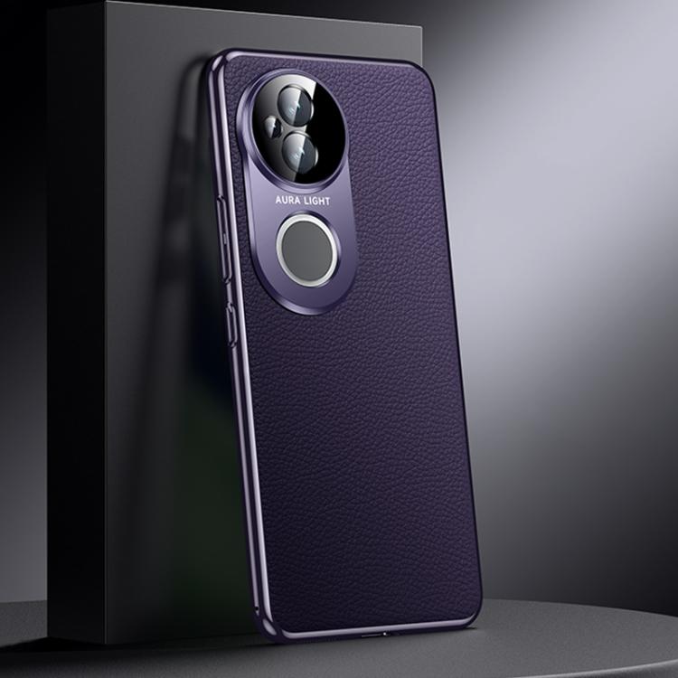 For vivo S20 Genuine Leather PC Phone Case
