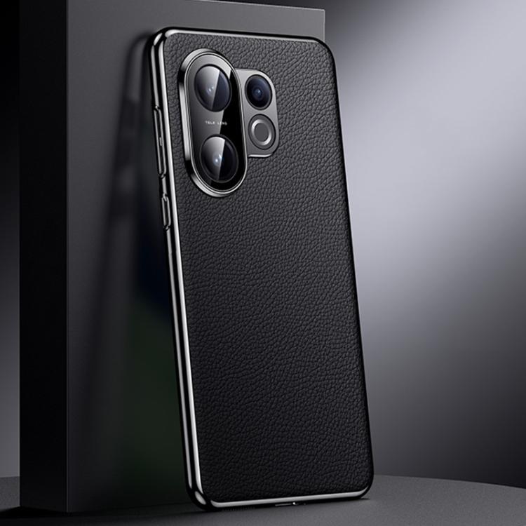 For vivo S30 Genuine Leather PC Phone Case